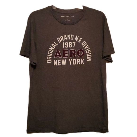 Aeropostale AERO 1987 NY Short Sleeve Tee Men's Size Medium - Picture 1 of 4